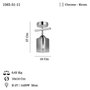 Opviq Rayo - 51-11 Candelabro Cromado